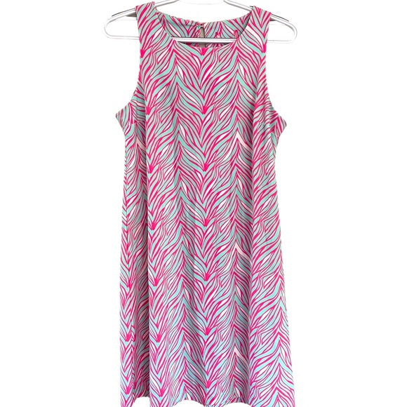Lilly Pulitzer Dresses & Skirts - Lilly Pulitzer sleeveless pink and teal dress size medium